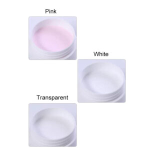 Pink, White, Transparent Acrylic Powder nailgel